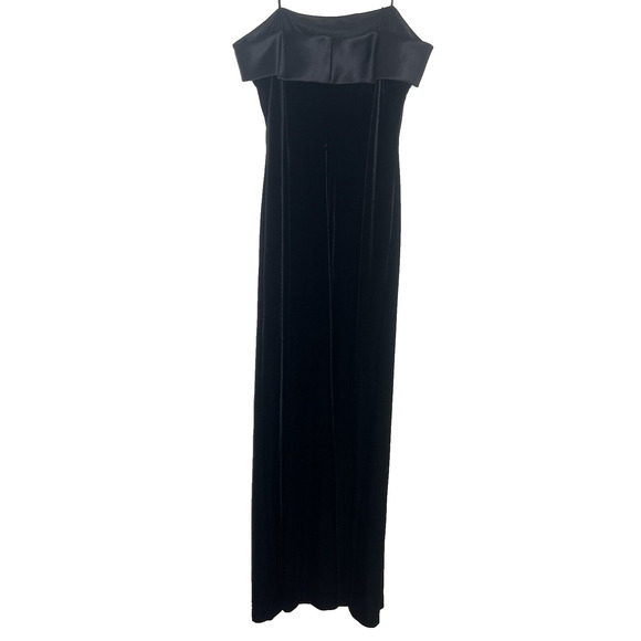 Alex Evenings Black Velvet Maxi Dress - Picture 4 of 11